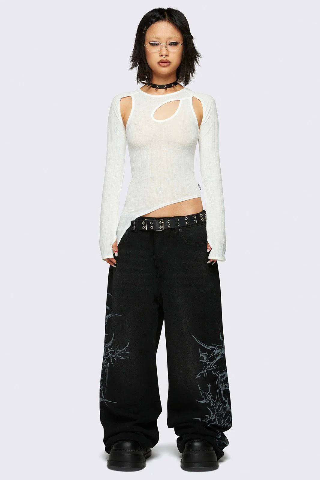 Blaze Graphic Baggy Jeans - Image 3