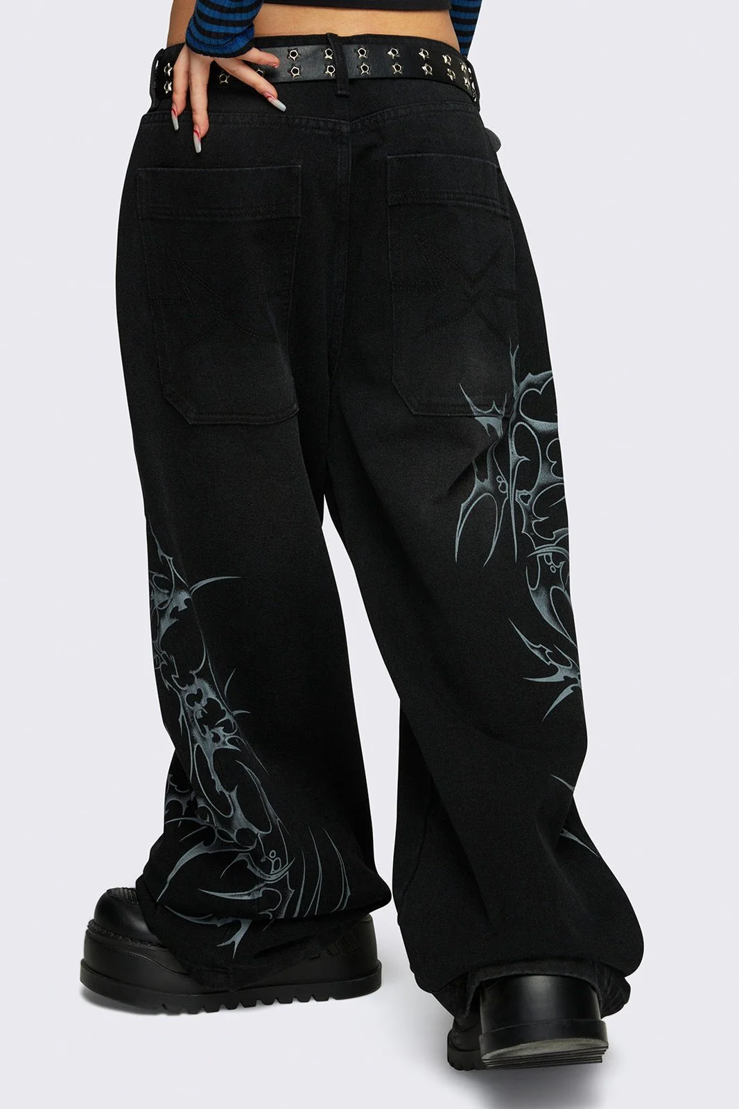 Blaze Graphic Baggy Jeans - Image 4