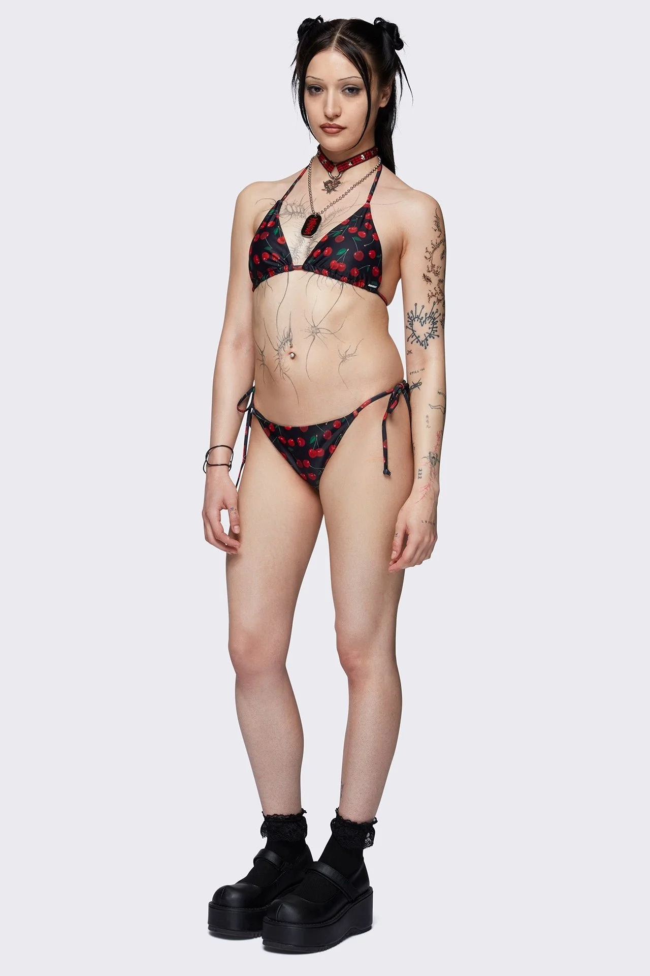 Cherry Bomb Tie Side Bikini Bottoms - Image 5