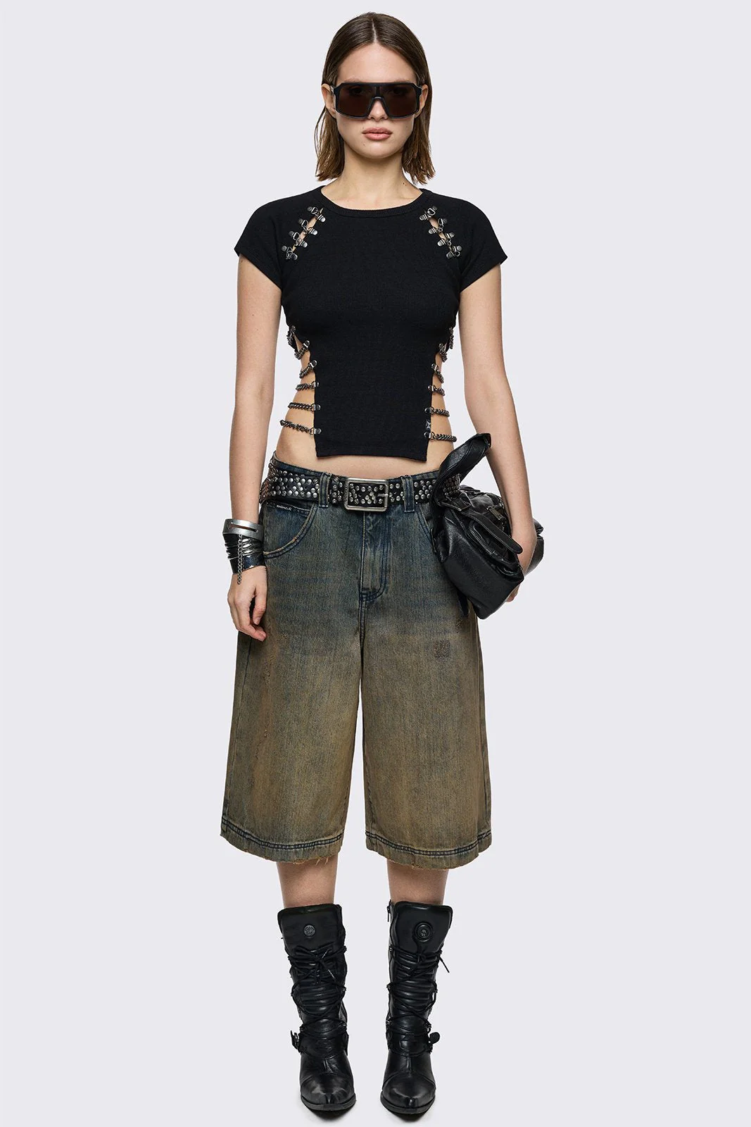 Dust Ombre Washed Jorts - Image 4