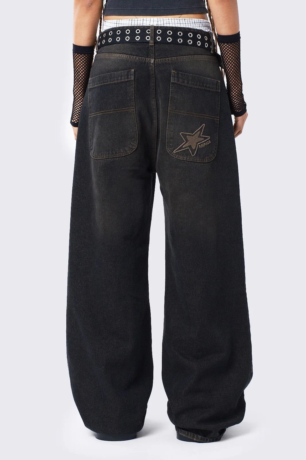 Echo Black Overdye Baggy Jeans - Image 3