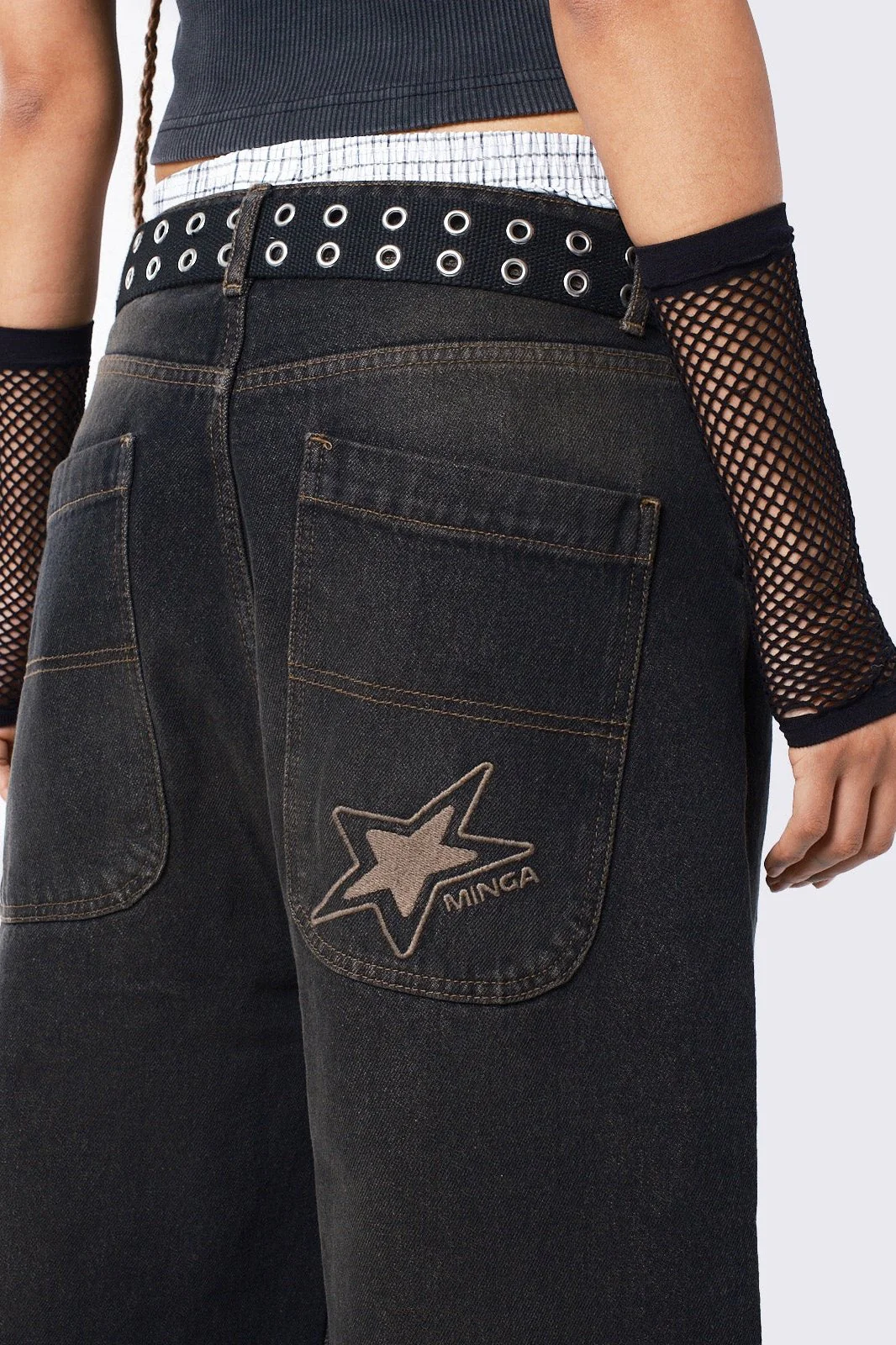 Echo Black Overdye Baggy Jeans - Image 5