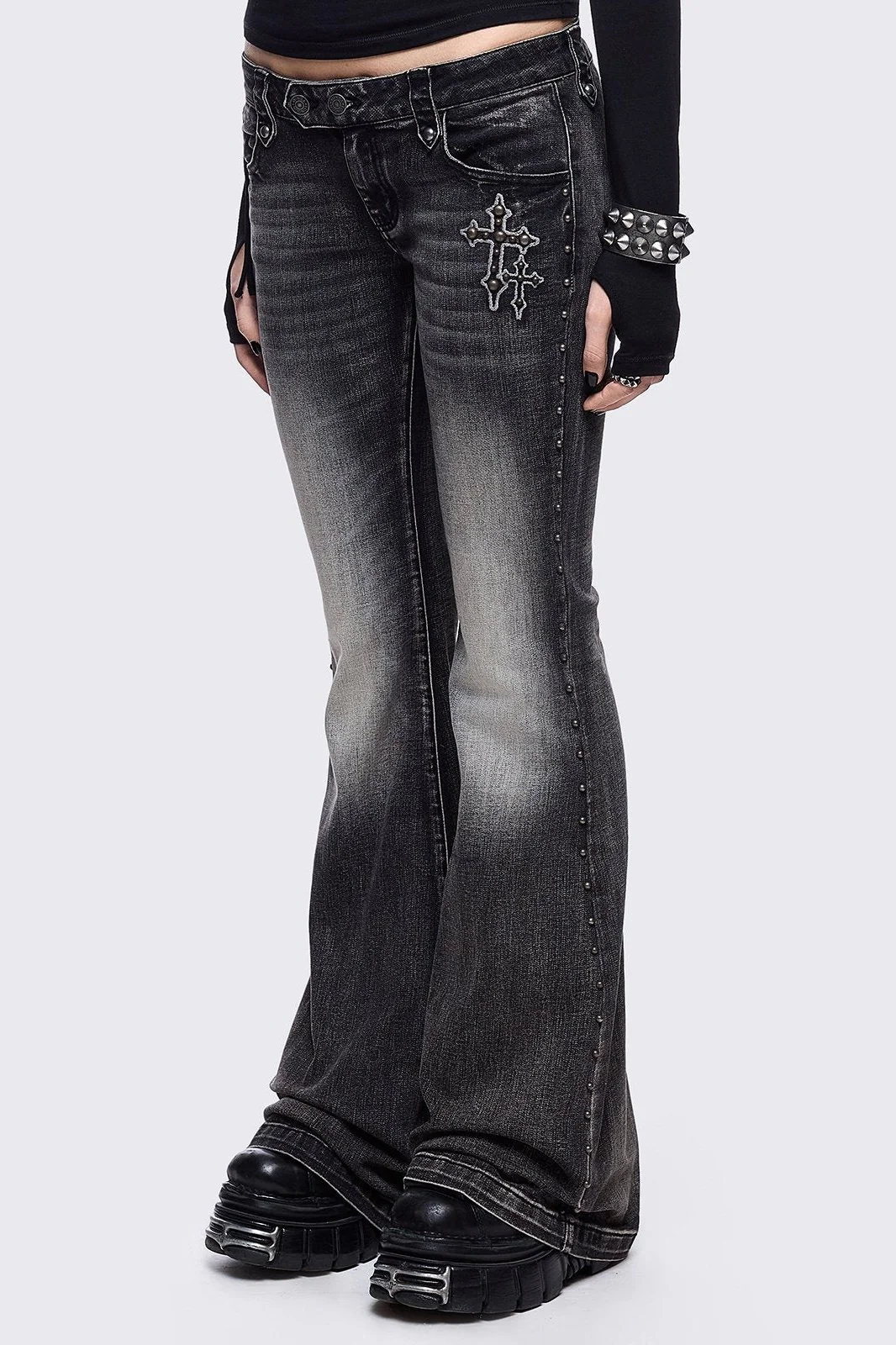 Holy Damage Flared Jeans - Image 4