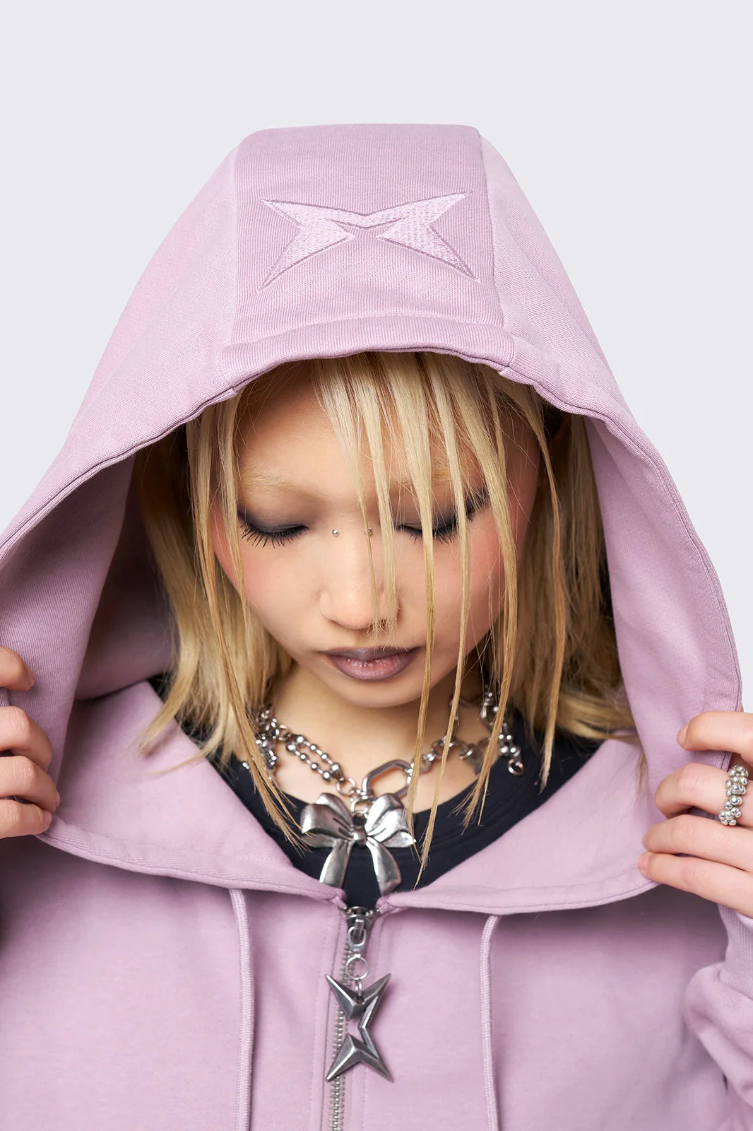 Mia Pink Zip Up Hoodie - Image 4