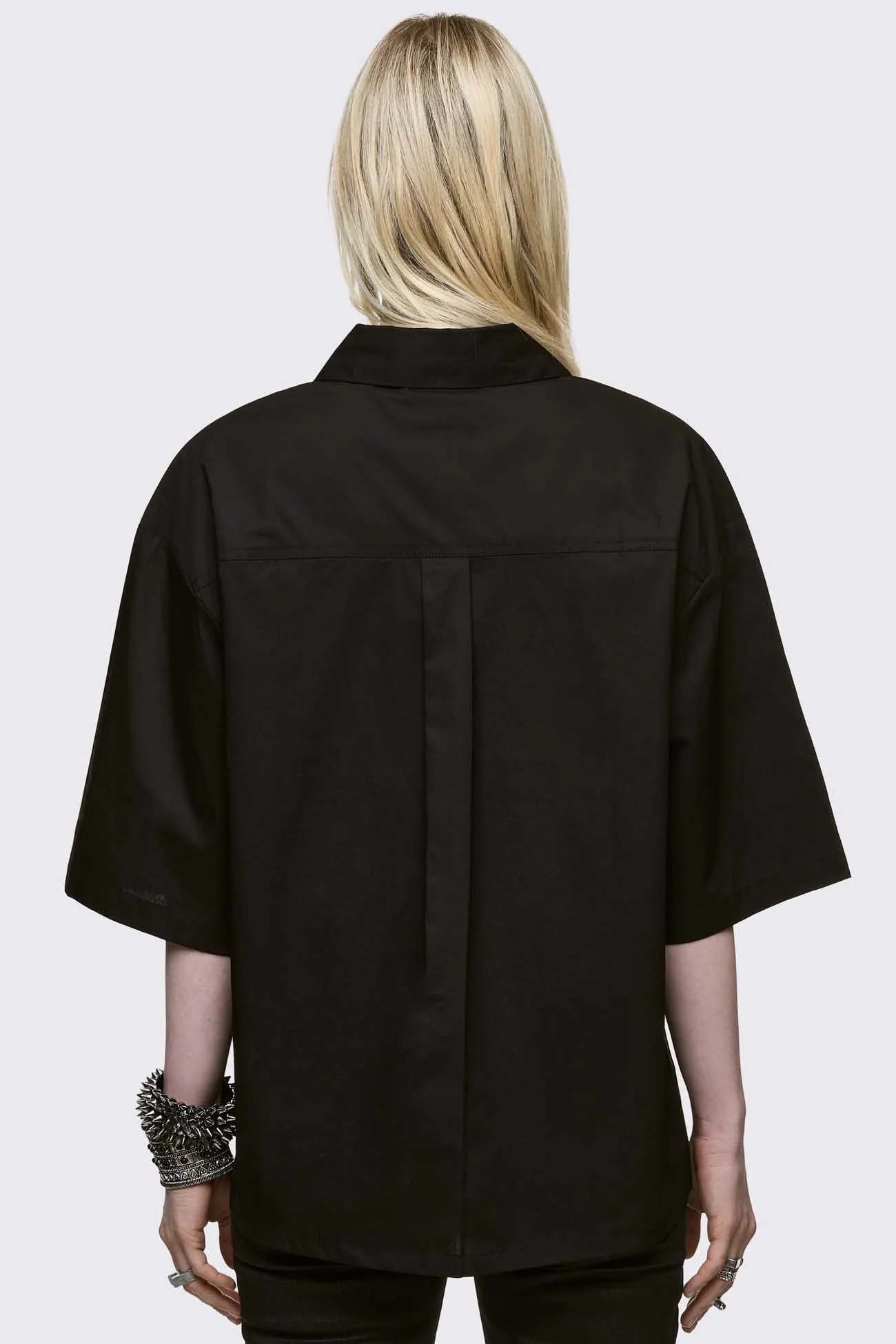 Never Saint Black Shirt - Image 6