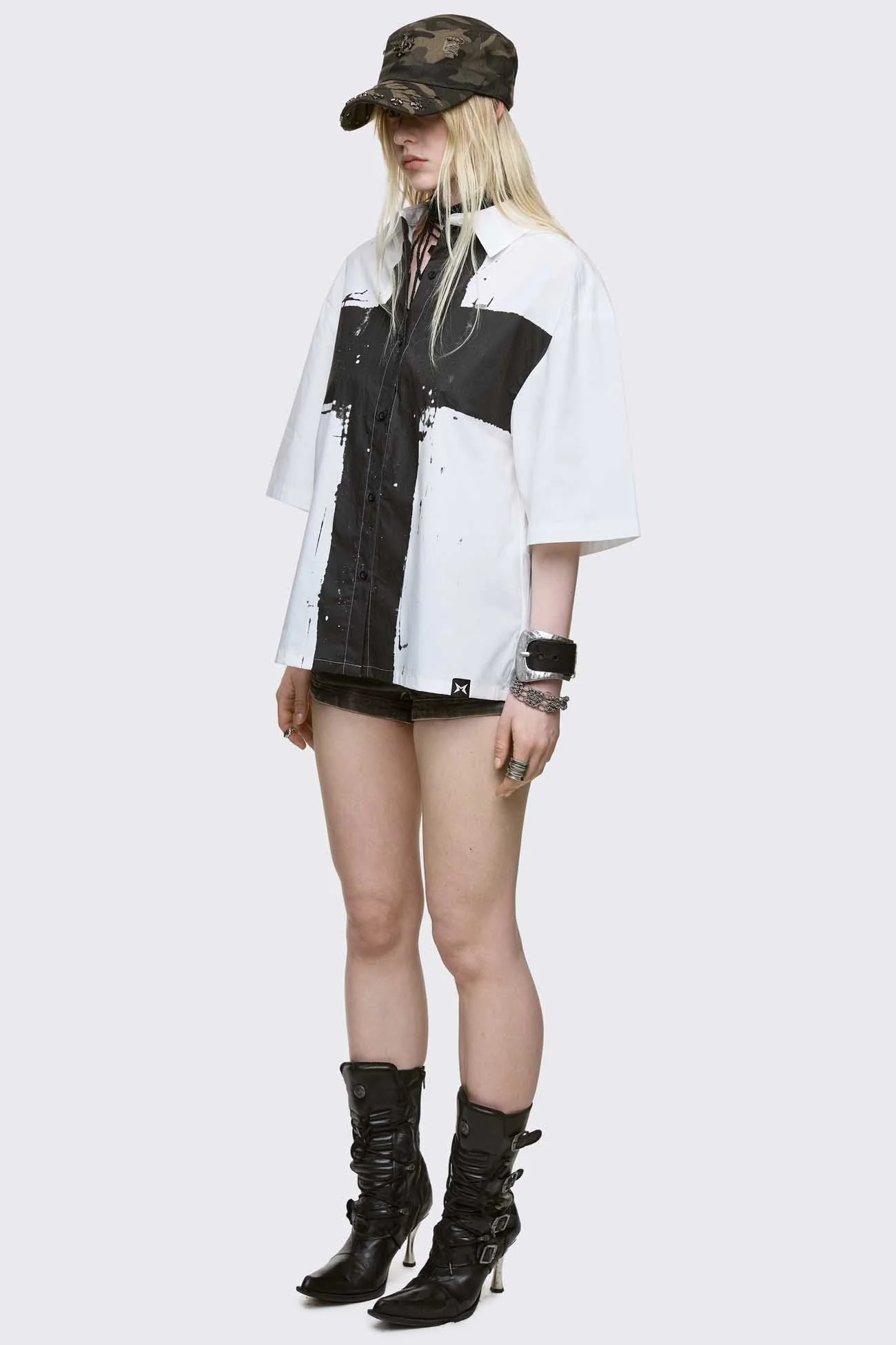Never Saint White Shirt - Image 4