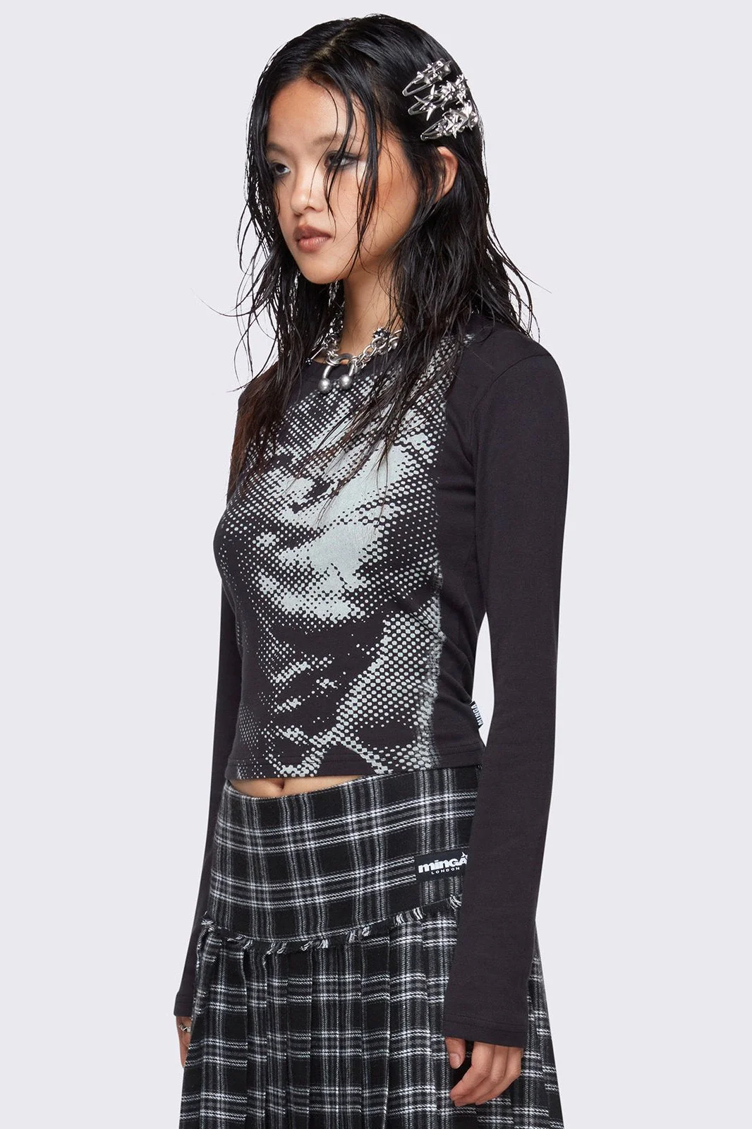 Pixel Kitty Black Top - Image 5