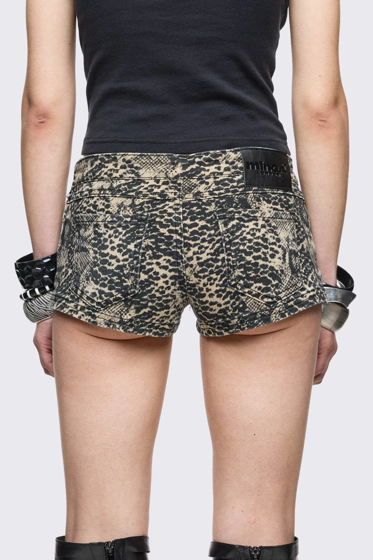 Python Sepia Mini Shorts - Image 5