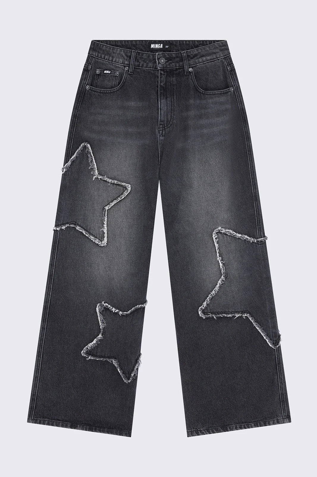Starburst Black Baggy Jeans - Image 5