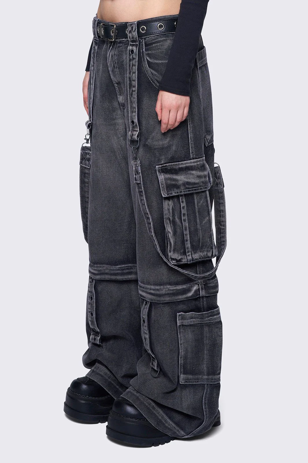 Trek Grey Cargo Jeans - Image 3