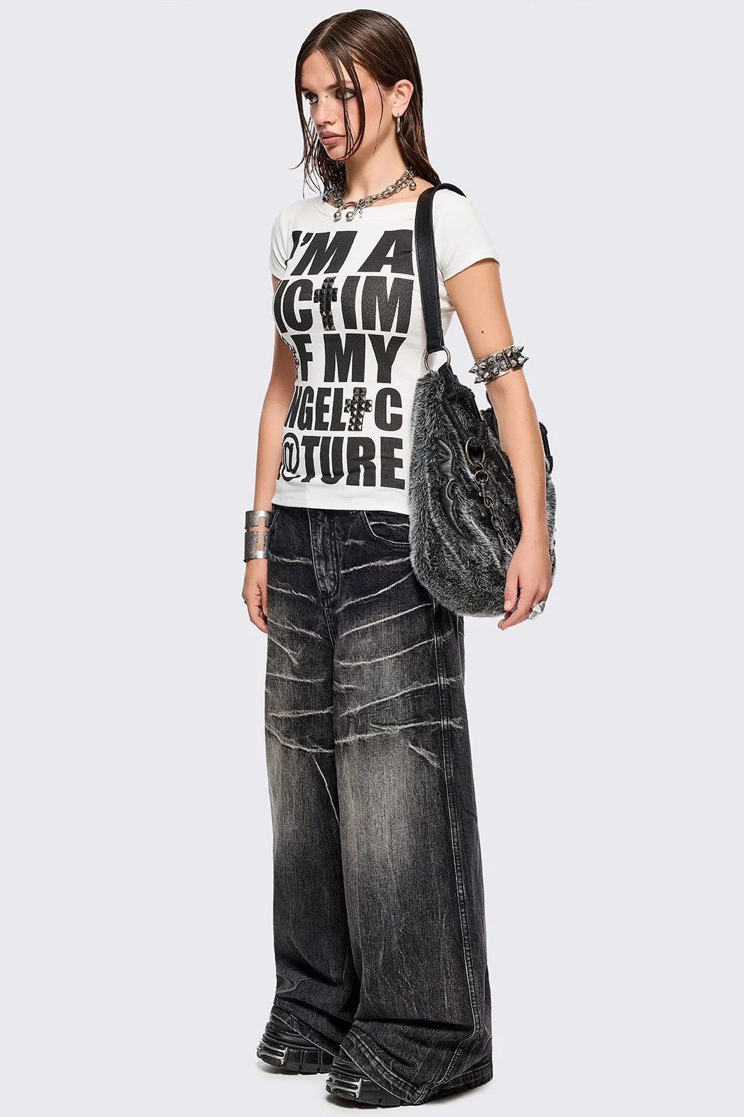 Volt Black Baggy Jeans - Image 4