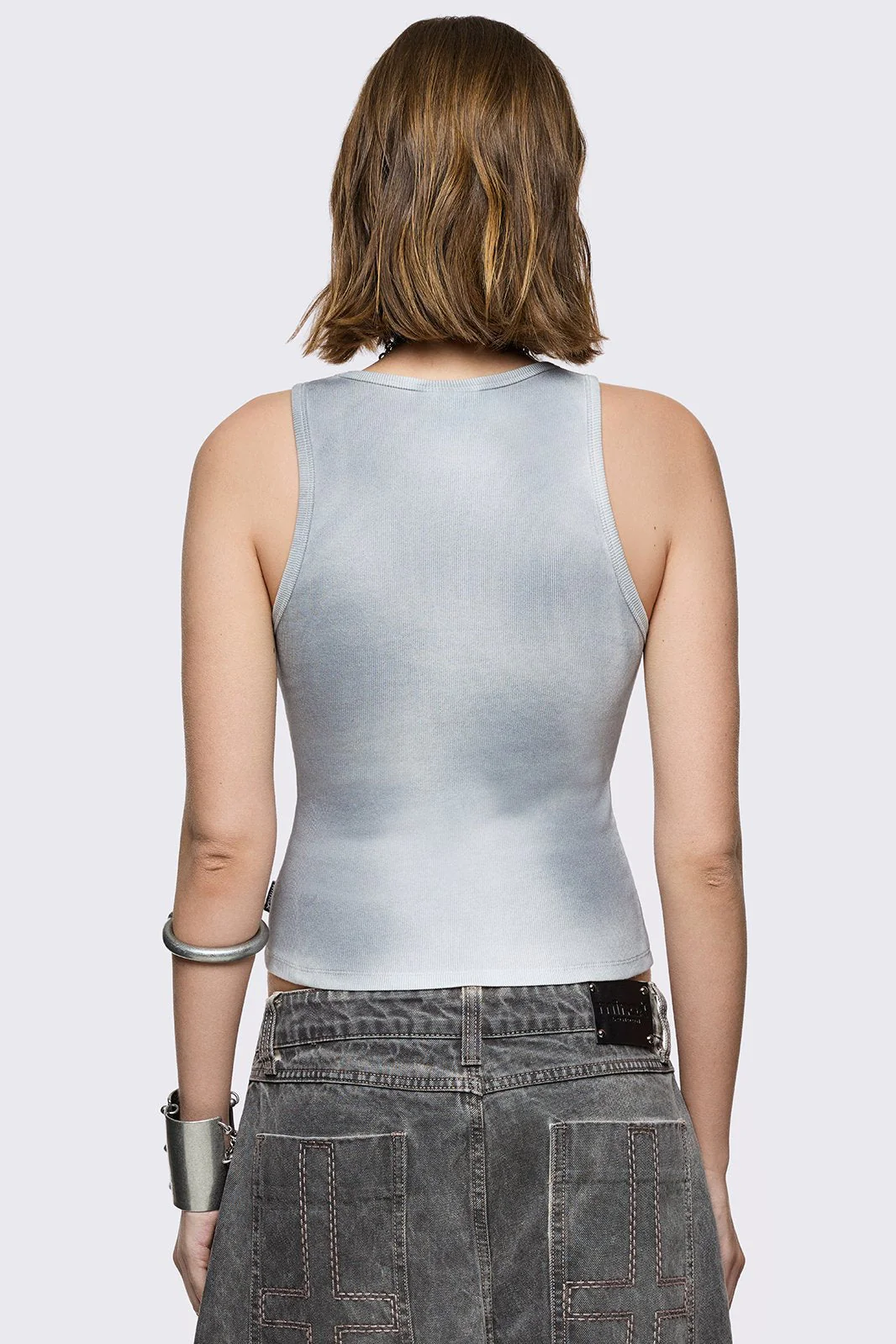 Zinc Washed Vest Top - Image 5